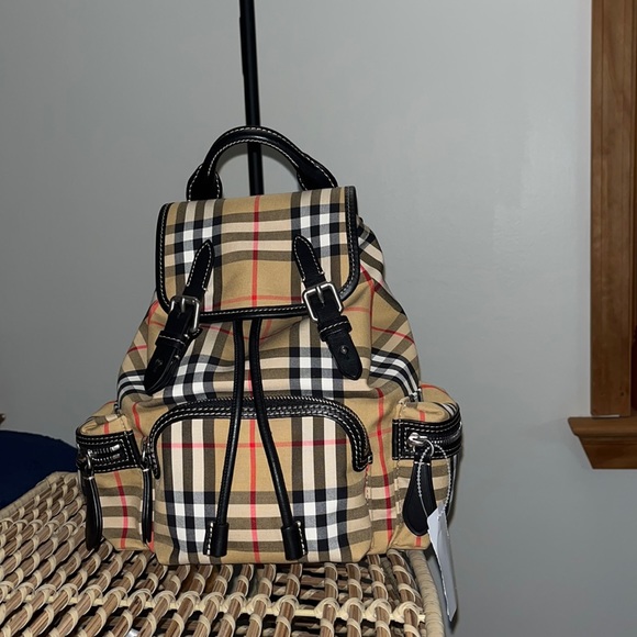 Burberry Rucksack Checked Backpack - Picture 4 of 13
